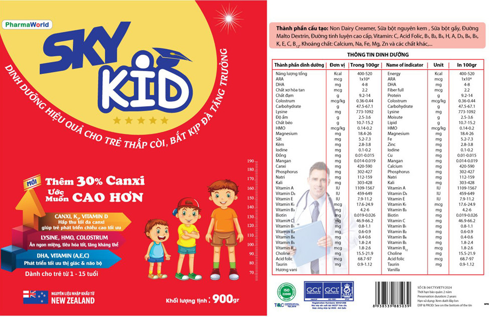 Sữa Sky Kid - Chắp cánh ước mơ cho bé cao lớn